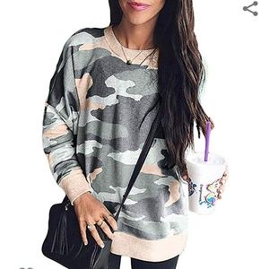 Light-weight Camo Crewneck